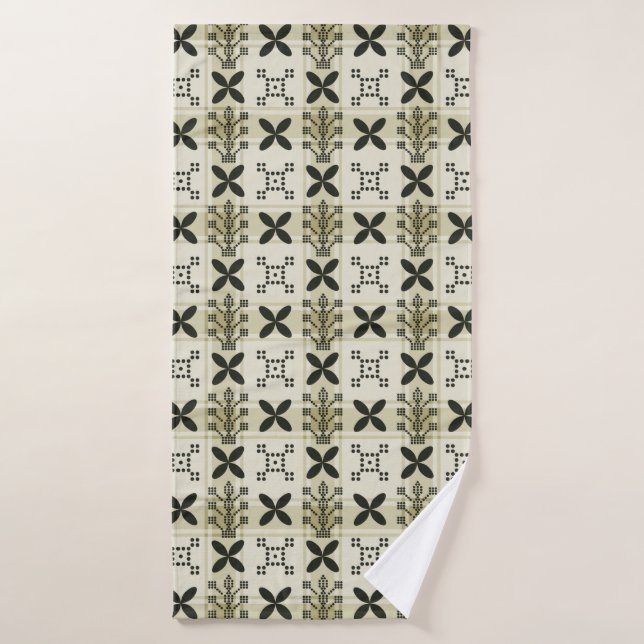 Geometric Seamless pattern background. Batik desig (Toalla de baño)