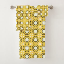 geometric yellow & black pattern