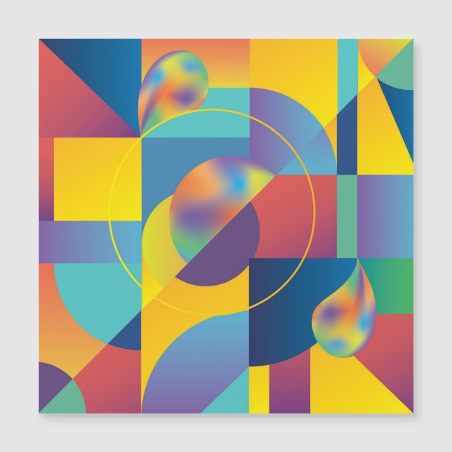 Geométrica Creativa: Cubierta de cosecha abstracta (Anverso)