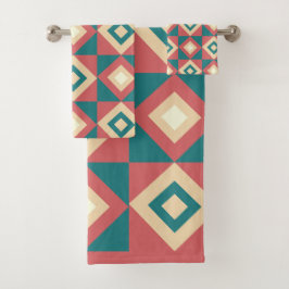 Geométrica de Diamante de Peach azul