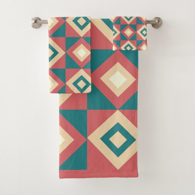 Geométrica de Diamante de Peach azul (In situ)