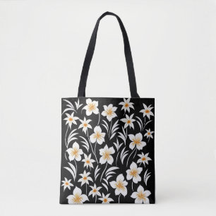 Geométrica de las flores de Hawaii - Bolsa de Tote