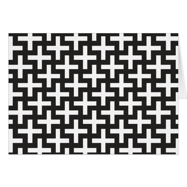 Geométrica en blanco y negro (Anverso (Horizontal))