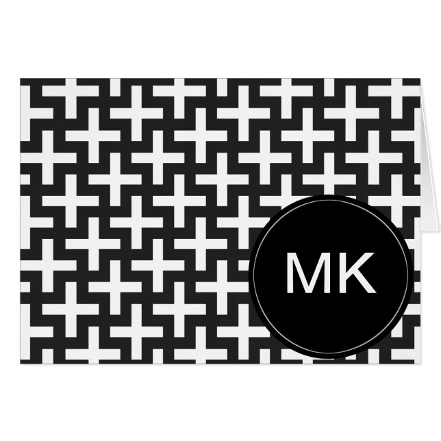 Geométrica en blanco y negro (Anverso (Horizontal))