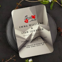 Geométrica moderna Guardar la tarjeta de fecha - M