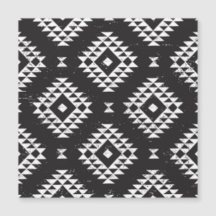 Geométrica Navajo: Tribal Blanco Negro.