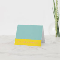 Geométrica personalizada Pastel Aqua Blue y Yellow