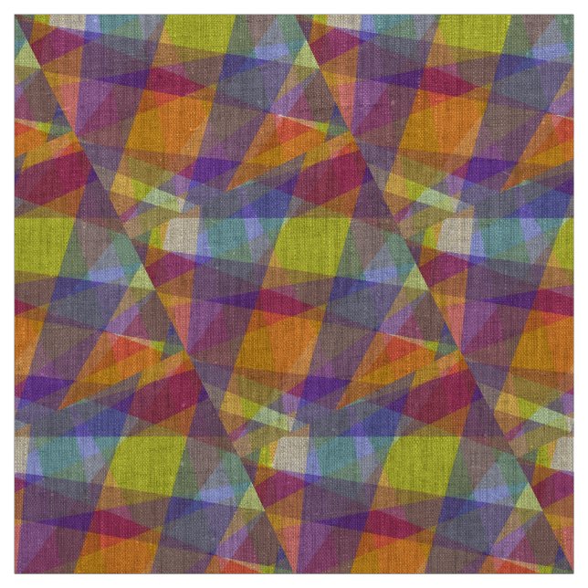 Geométrico claro - Tela de línea natural (Retal)