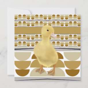 Geométrico de Círculo Semi Círculo Cute Duckling G