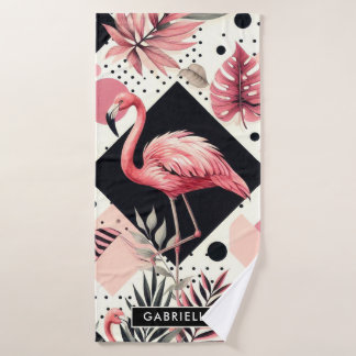 Geométrico de flamingo de corte