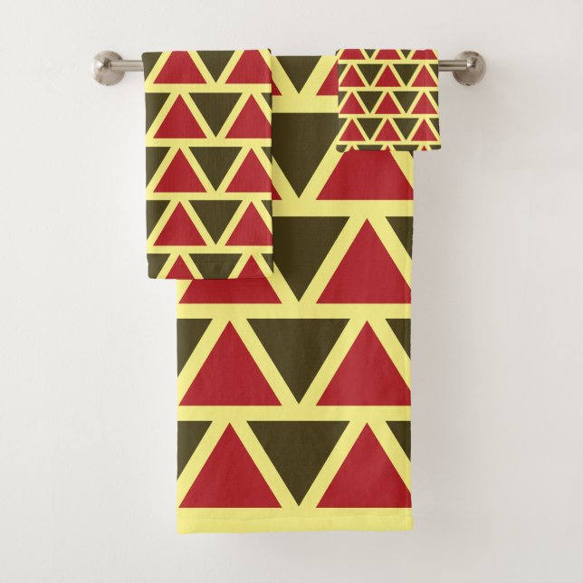 Geométrico del triángulo rojo verde (In situ)