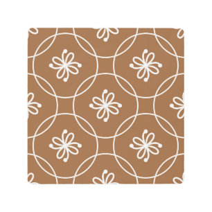 Geométrico floral: patrón de arte vintage.