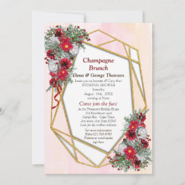 Geométrico - Invitación a ducha de Purpurina de or