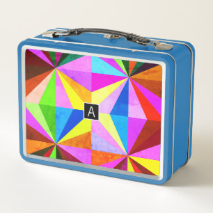 Geométrico multicolor moderno y colorido Monogra