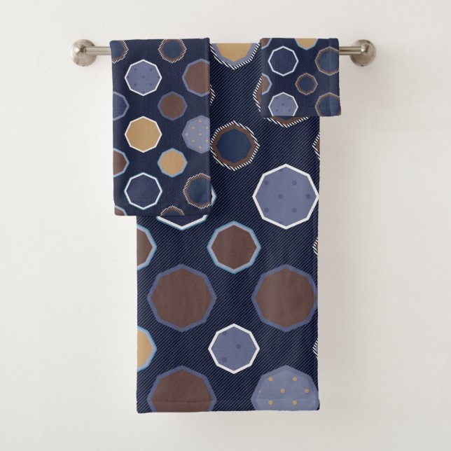 Geométrico, octógono, líneas diagonales, puntos de (In situ)