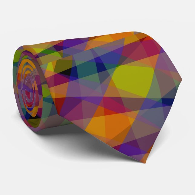 Geométrico Oscuro - Corbata (Enrollado)