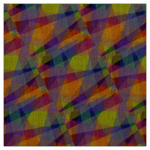 Geométrico oscuro - Tela de línea natural