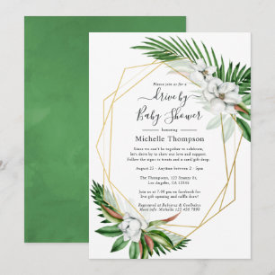 Geométrico Tropical Floral Verano Invitación de Du