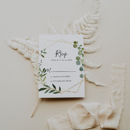 Geométrico Tropical Green deja RSVP Español