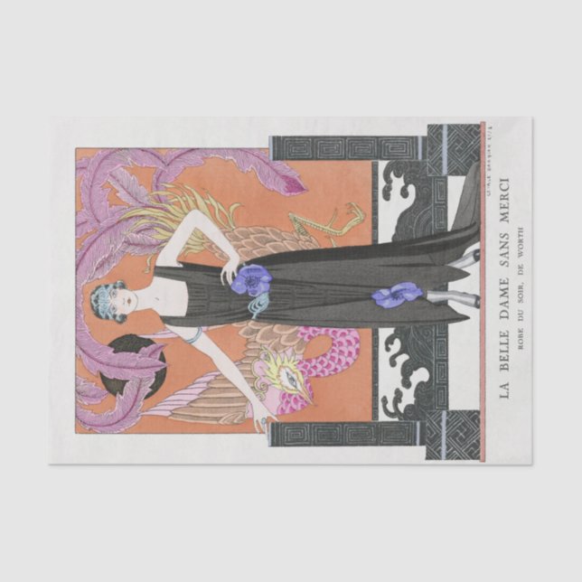 George Barbier, papel de tejidos Art Deco (Anverso)