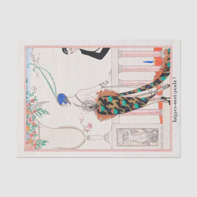 George Barbier, papel de tejidos Art Deco (Anverso)