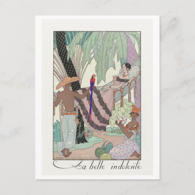 George Barbier, postal Art Deco (Anverso)