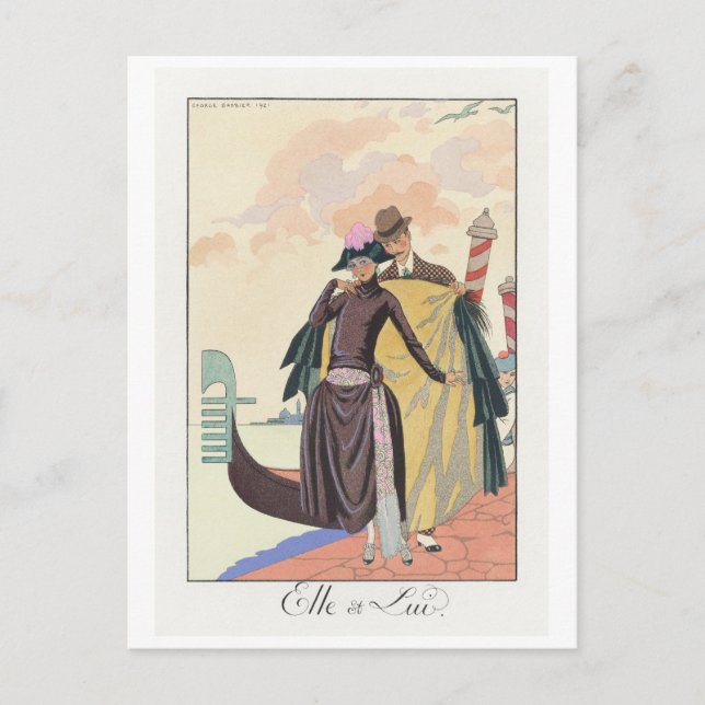 George Barbier, postal Art Deco (Anverso)