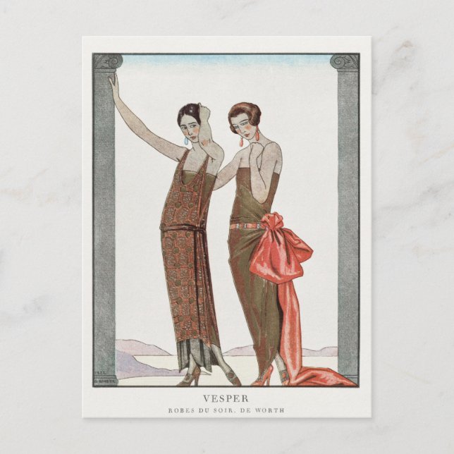 George Barbier, postal Art Deco (Anverso)