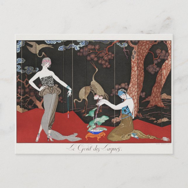 George Barbier, postal Art Deco (Anverso)