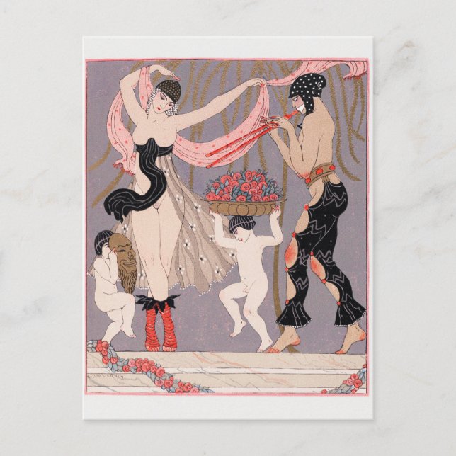 George Barbier, postal Art Deco (Anverso)
