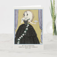 George Barbier, tarjeta de agradecimiento Art Déco