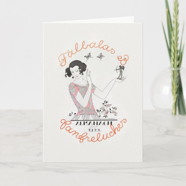 George Barbier, tarjeta de agradecimiento de Art D (Anverso)