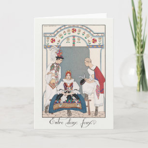 George Barbier, tarjeta de agradecimiento de Art D