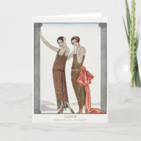 George Barbier, tarjeta de agradecimiento de Art D