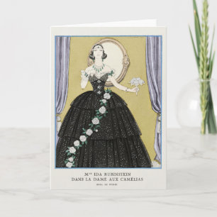 George Barbier, tarjeta de agradecimiento de Art D