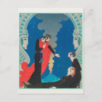 George Barbier, Tarjeta postal Art Déco