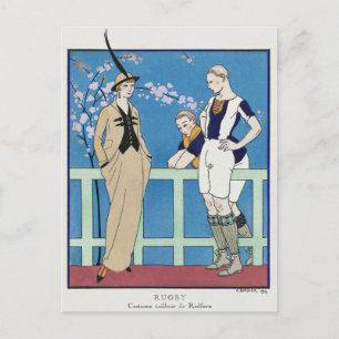 George Barbier, tarjeta postal Art Deco