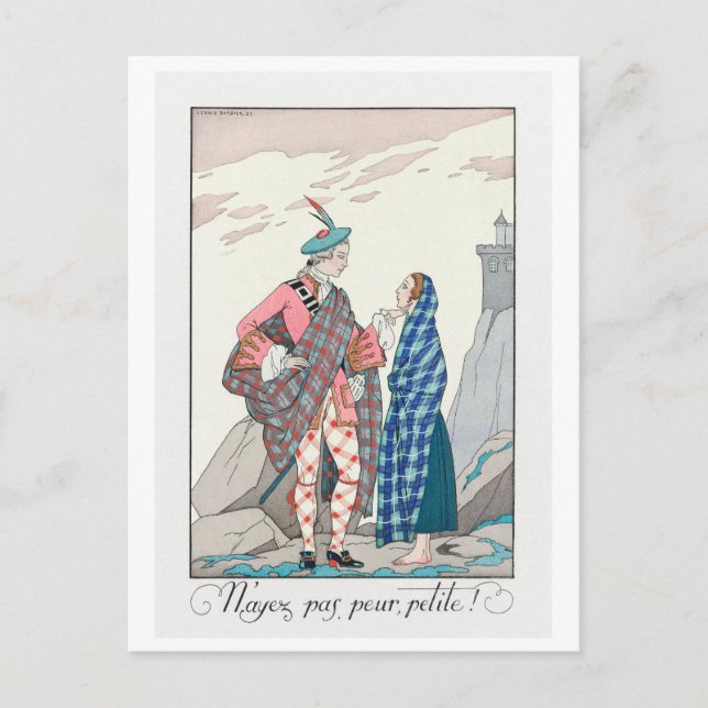 George Barbier, Tarjeta postal Art Déco (Anverso)