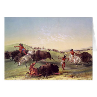 George Catlin - caza del búfalo