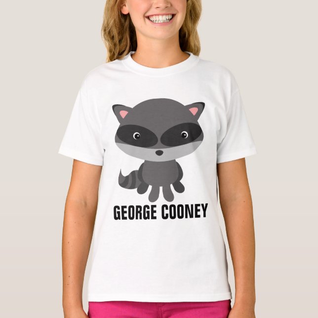 GEORGE COONEY RACCOON Camisetas graciosas (Anverso)