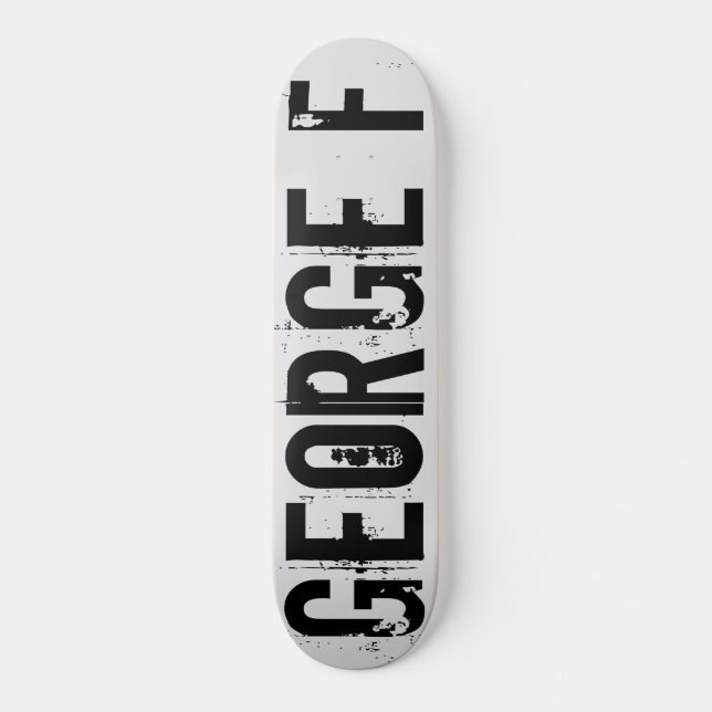 GEORGE F Skateboard (Anverso)