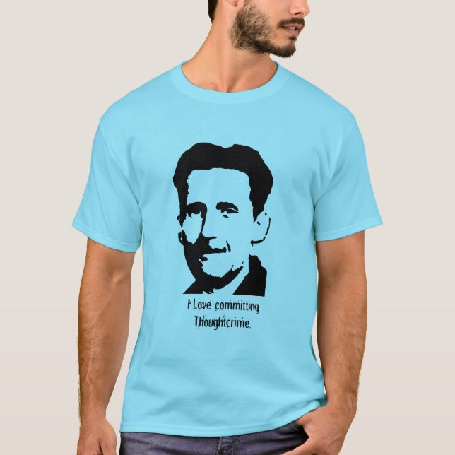 George Orwell "1984" camisetas de la cita - (Anverso)