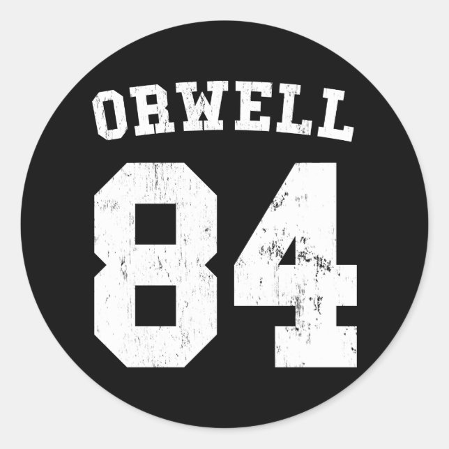 George Orwell 1984 Pegatina de Jersey (Anverso)