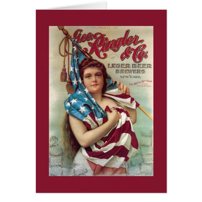 George Ringler & CO. Poster de cerveza (Frente)