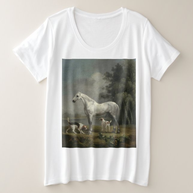 George Stubbs - Un Cazador gris de manzana (Anverso del diseño)