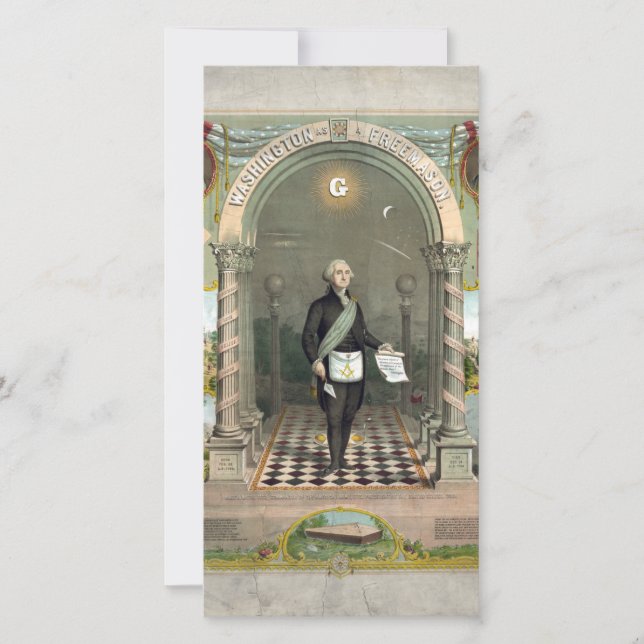 George Washington como masón (Anverso)
