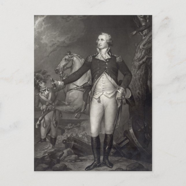 George Washington en postales de Trenton (Anverso)