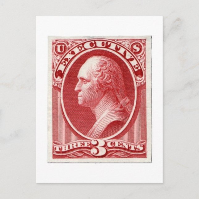 George Washington, la postal de los Estados Unidos (Anverso)