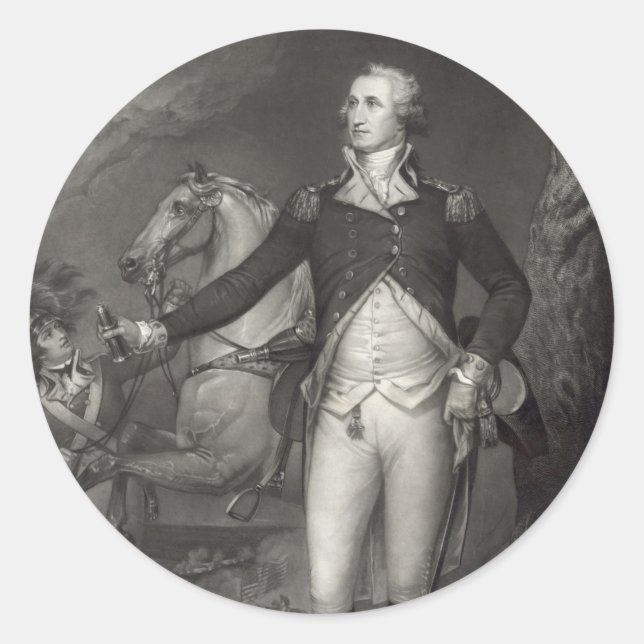 George Washington, pegatinas de Trenton (Anverso)