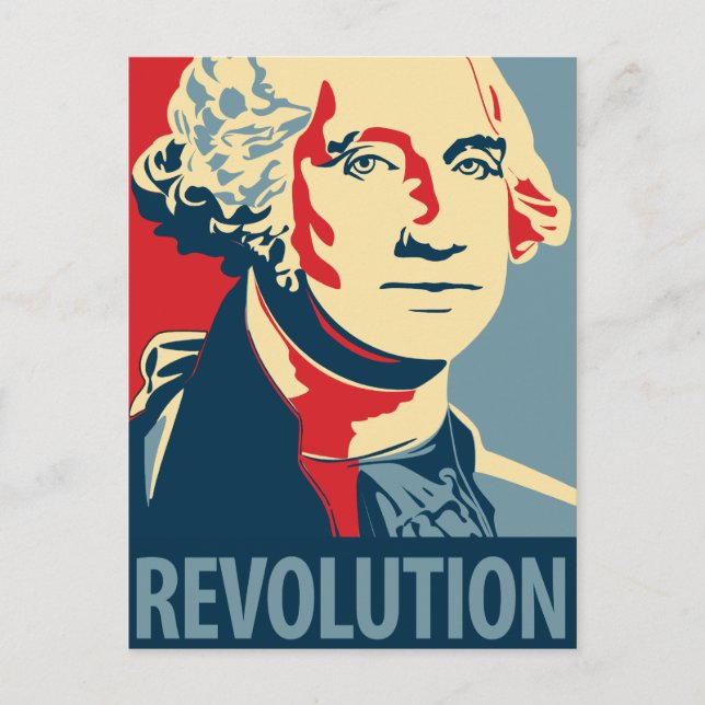 George Washington - revolución: Postal de OHP (Anverso)
